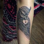 Tattoos - Owl and Locket Arm Tattoo - 123638
