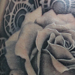 Tattoos - Realistic Rose and Diamond Tattoo - 126640