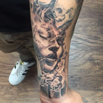 Tattoos - Smoking Candles Portrait Tattoo - 123598