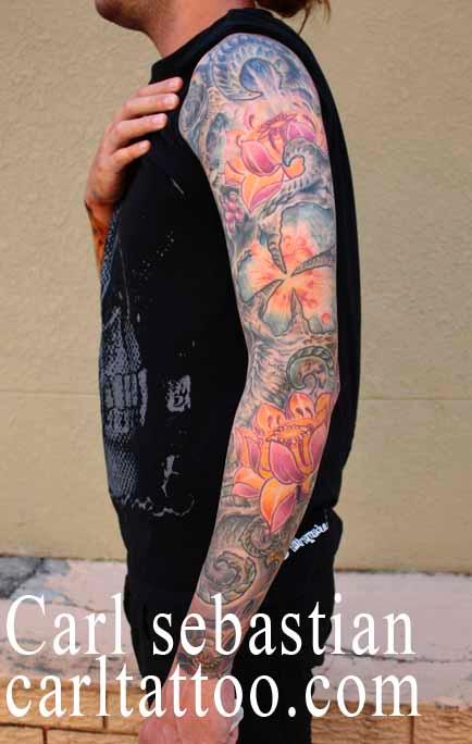 Tattoos - biomechanical sleeve  - 77571