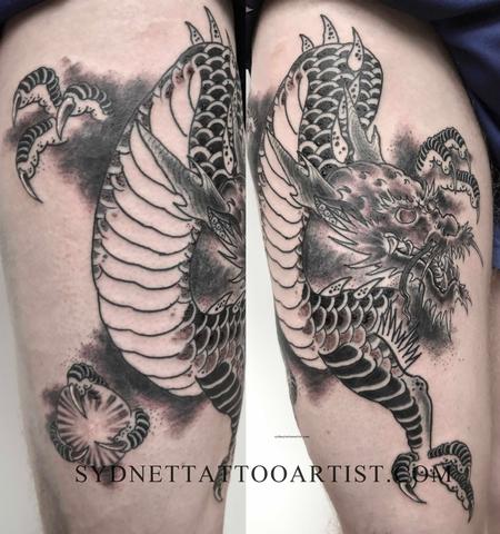 Carl Sebastian - japanese dragon tattoo