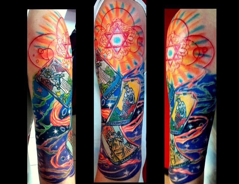 Lovers tarot card sleeve by  Bleeding Heart Tattoo  Facebook