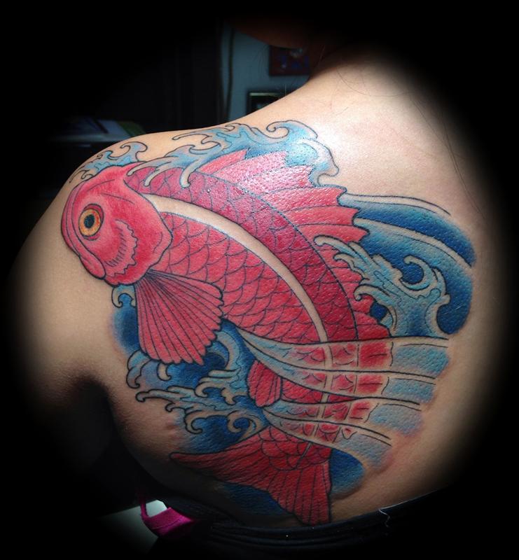 Red Rock Fish by Michael Boyle TattooNOW