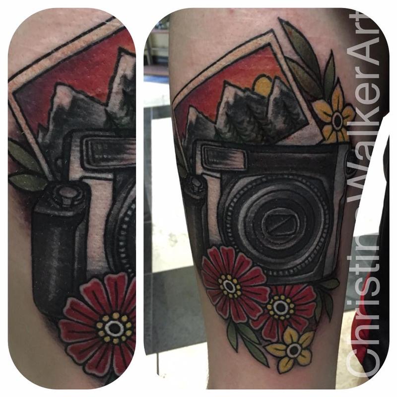 Traditional Polaroid camera by Christina Walker: TattooNOW
