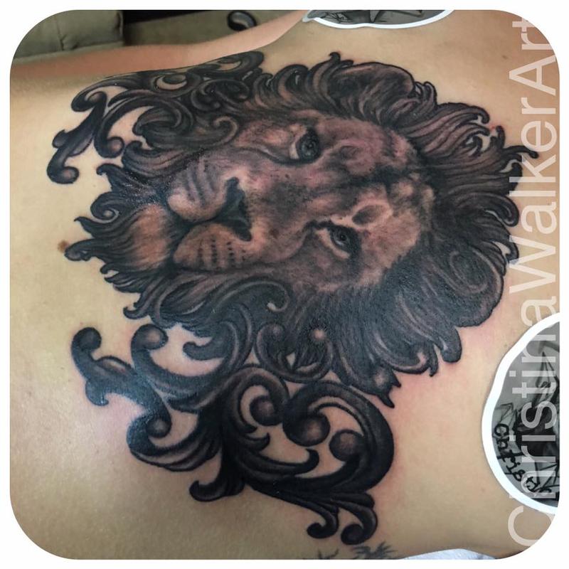 lion tattoo for women on stomachTikTok Search