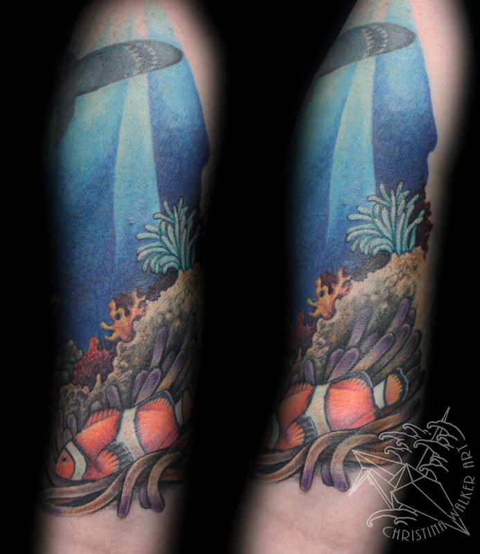 Top more than 80 ocean themed tattoo sleeve latest  thtantai2
