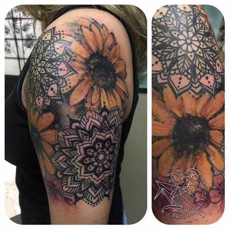 Tattoos - Sunflowers and Mandalas - 125130