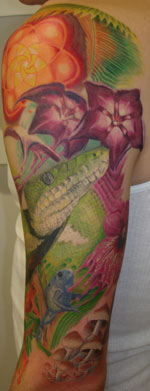 Tattoos - Psylocibin rainforest - 33690