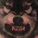 Tattoos - Growling wolf tattoo - 25453