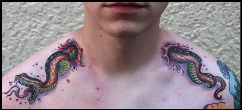 snake skin rip by Cory Norris: TattooNOW