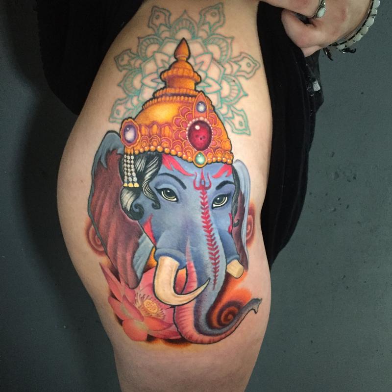 ganesha cover up tattoo