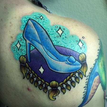 Princess Cinderella Glass Slipper Tattoo Flash Art Pinup -  Portugal