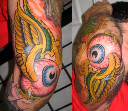 Mike Metzger  A little flying eye tattoo for you tattoo art  metzgerprivatestudio  Facebook