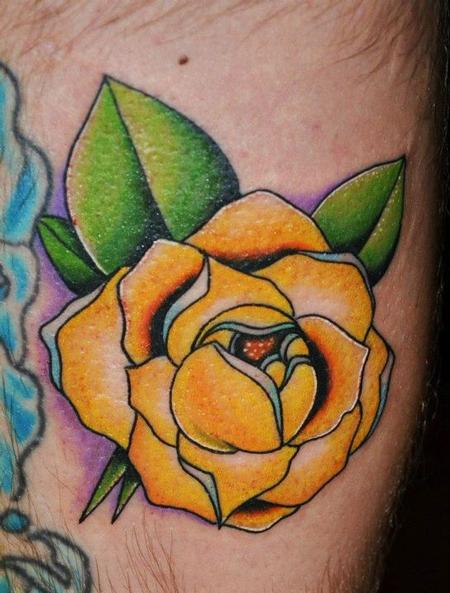 Tattoos - yellow rose - 71176