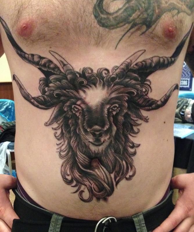 goat horns tattoo by D'Lacie: TattooNOW