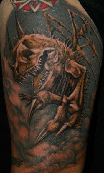 40 Skeleton Dragon Tattoo Illustrations RoyaltyFree Vector Graphics   Clip Art  iStock