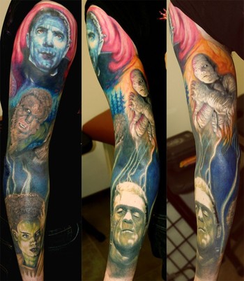 My Cartoon Universal Monsters Tattoos  Horror Amino