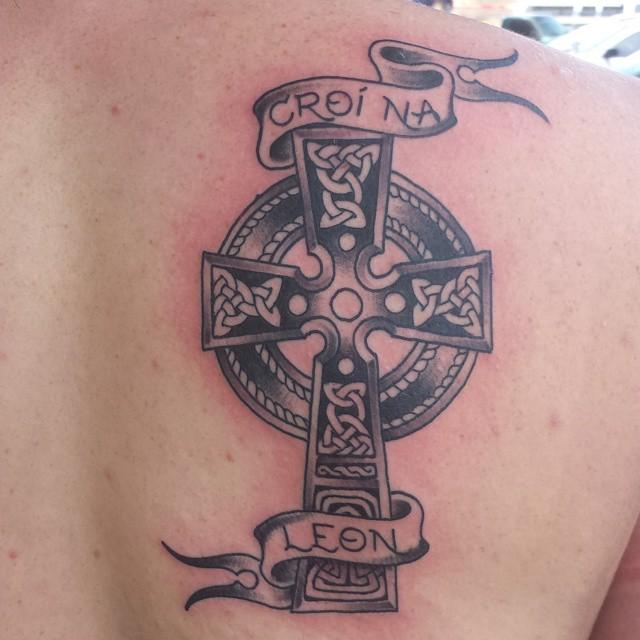 Boston Celtic Cross by Rick: TattooNOW