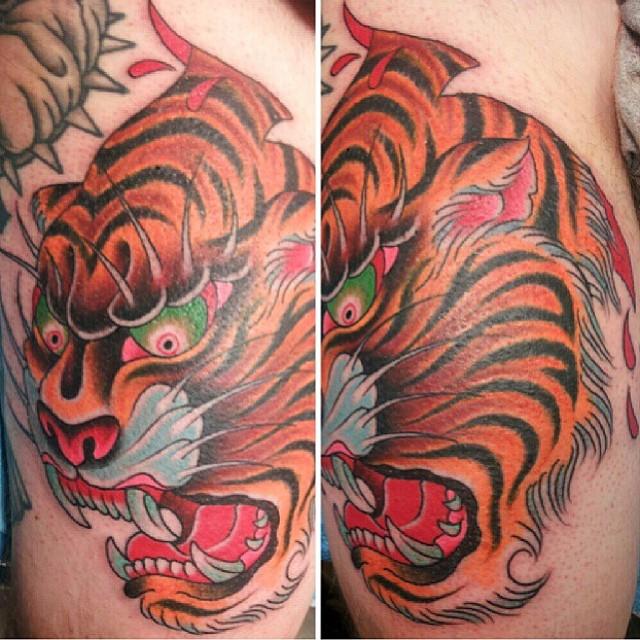 Tiger Skin Rip by Kelly Edwards: TattooNOW