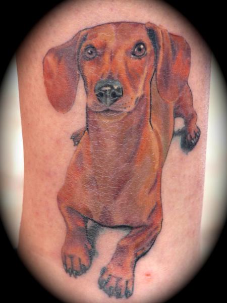 Dachshund Portrait by Brian Pittman: TattooNOW