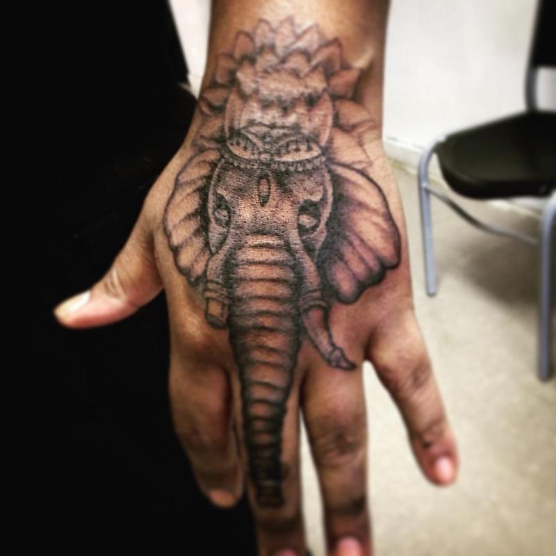 Elephant Hand by Jeremy Moore: TattooNOW