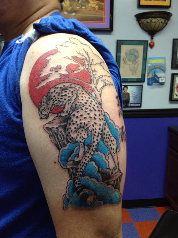 Snow Leopard by Cat Johnson TattooNOW