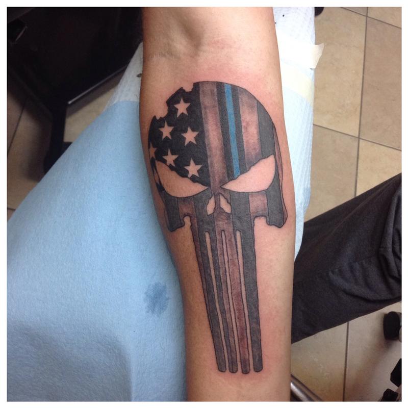 Punisher Skull by Cat Johnson: TattooNOW Punisher Skull by Cat Johnson: TattooNOW