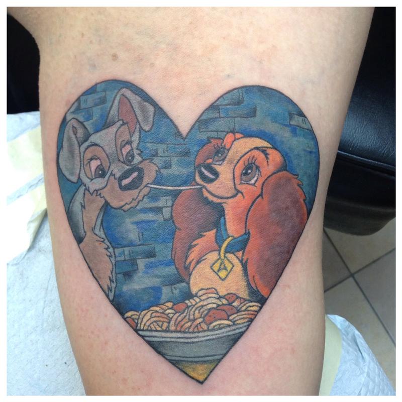Tattoo uploaded by Cory Costilla  Lady and the tramp  Tattoodo