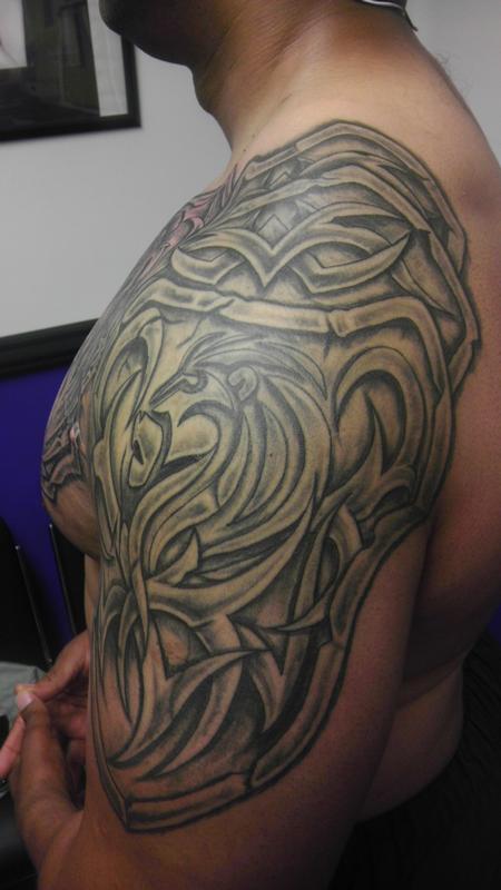 Tattoos - armor , lion - 99990