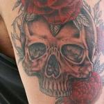 Tattoos - Skull Rose Cover Up - 129521