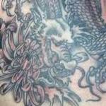 Tattoos - Sea and Dragon with peonies  - 126895