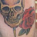 Tattoos - Rose dagger skull - 126906