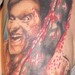 Tattoos - Bloody Chain Saw Horror Tattoo - 48829