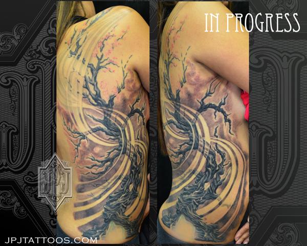 Cherry Blossom Tree by Jose Perez Jr: TattooNOW