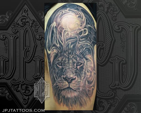 Lion, Spirit Animal by Jose Perez Jr: TattooNOW