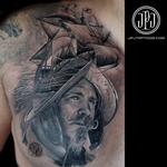Tattoos - Conquistador and Ship - 106700