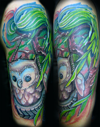 Tattoos - playtime owl - 27422