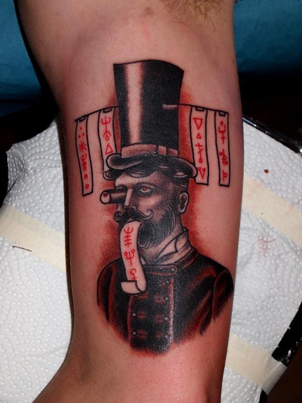 businessman tattoo by David Chaston: TattooNOW