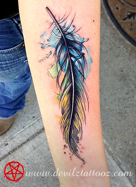 Infinity Feather Tattoo  Tattooed Now 
