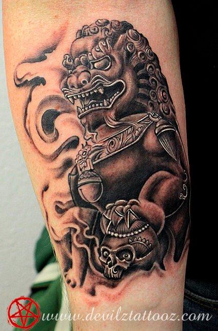 Fu dog chinese lion by Lokesh : TattooNOW