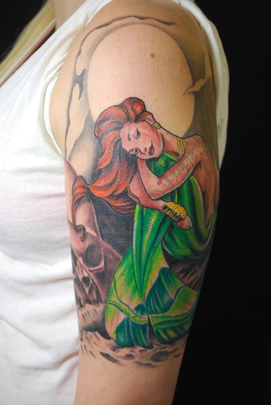Mermaid Night sky by Mr Jones: TattooNOW Mermaid Night sky by Mr Jones: TattooNOW
