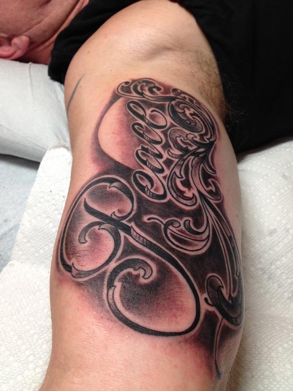 Peace Lettering by Mr Jones TattooNOW