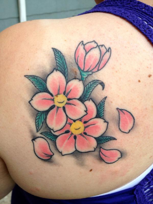 Cherry Blossoms Japanese Tattoo by Diego: TattooNOW