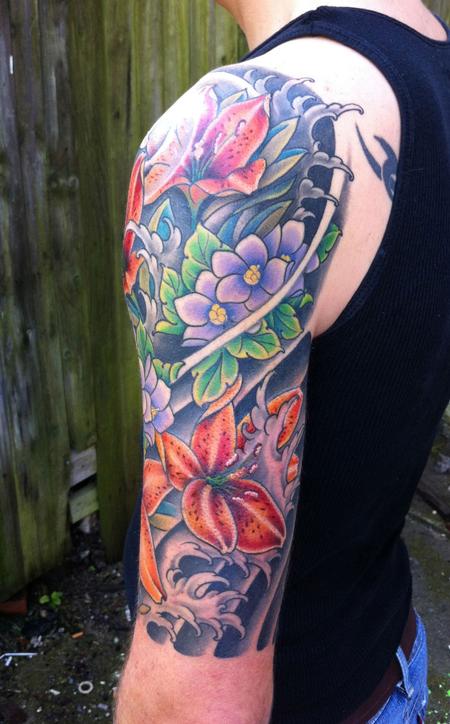 Flower Sleeve Back Of The Arm By Diego Tattoonow