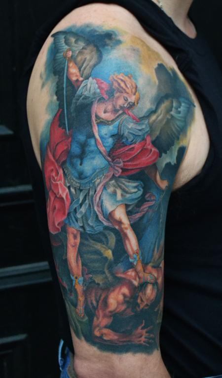 Diego - St. Michael Tattoo Healed