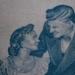 Tattoos - Grandparents Portrait Tattoo Close up - 77014