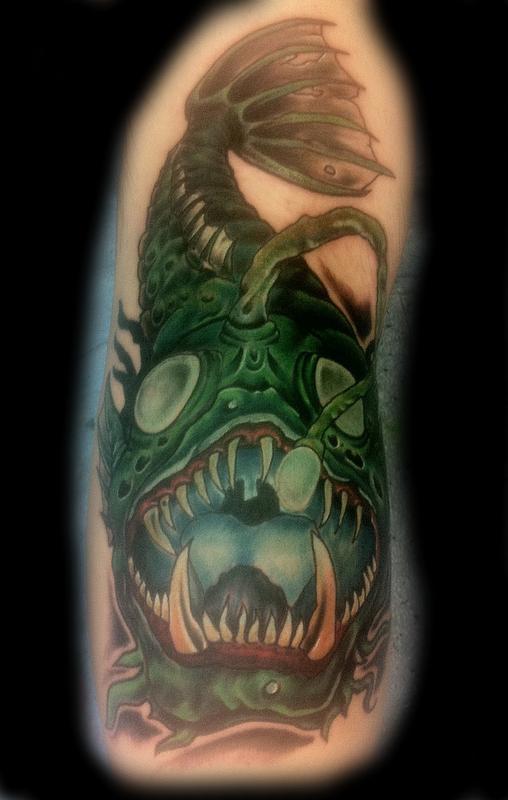 Angler Fish Tattoo by Dewey Smith: TattooNOW