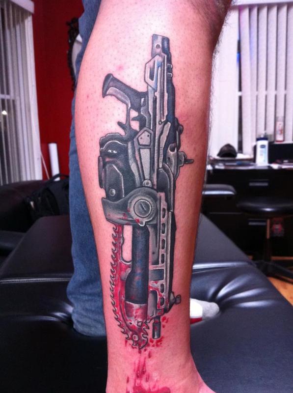 Keith Groves Gears of War cog tattoo Artistic Ink  smoochydeaux2  Flickr