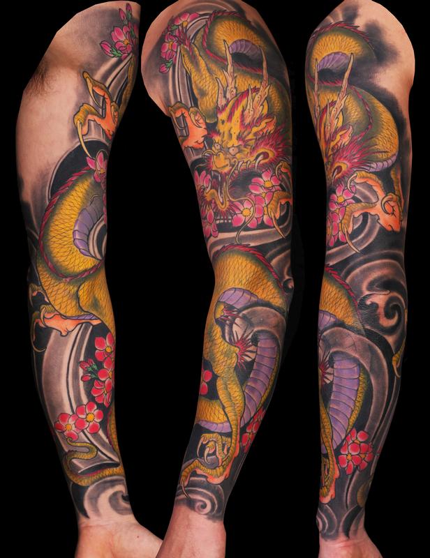 Yellow Dragon by Ed Perdomo: TattooNOW