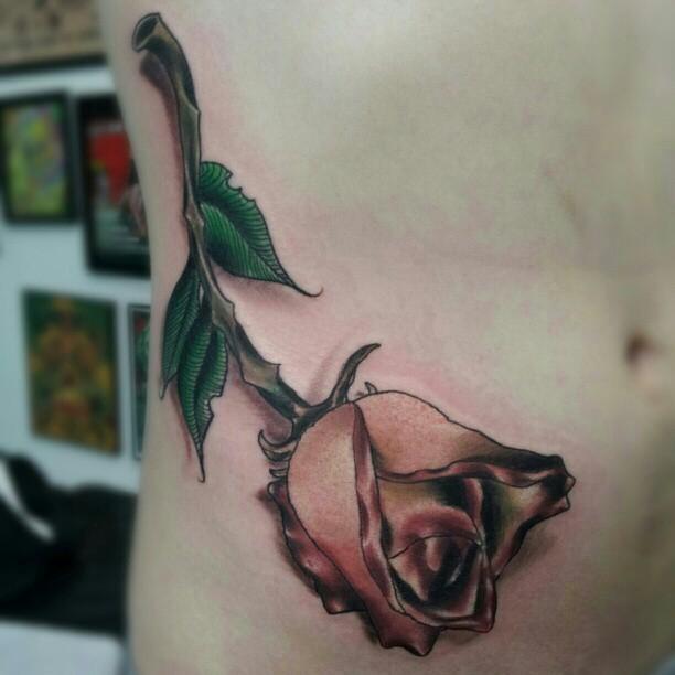Dying Rose by Travis Broyles TattooNOW